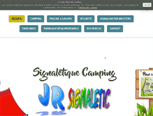 Tablet Screenshot of jr-signaletic.com